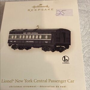Lionel 2008 New York Central Passenger Car Hallmark Ornament 3087